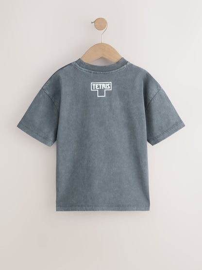 Dsiney Kidz - Charcoal Grey Tetris Short Sleeve T-Shirt (3-16yrs) image 2