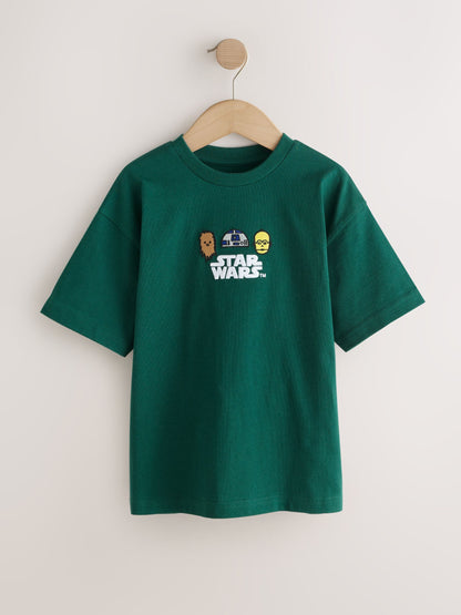 Dsiney Kidz - Green Back Print Star Wars T-Shirt (3-16yrs) image 1