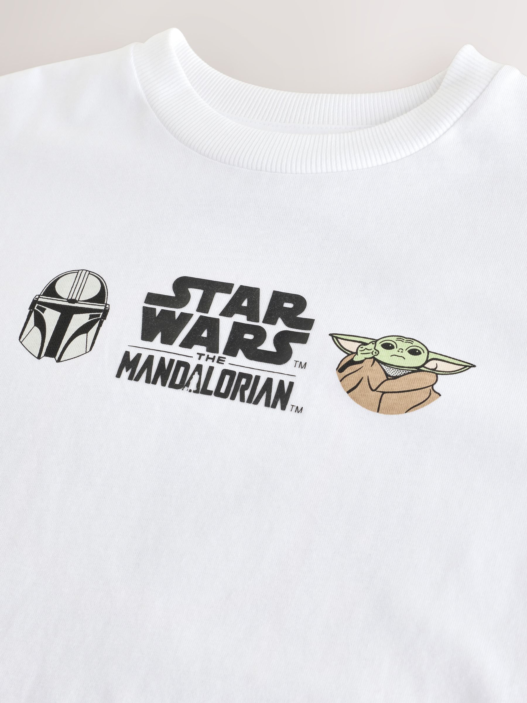 Dsiney Kidz - White Mandalorian Long Sleeve T-Shirt (3-16yrs) image 3