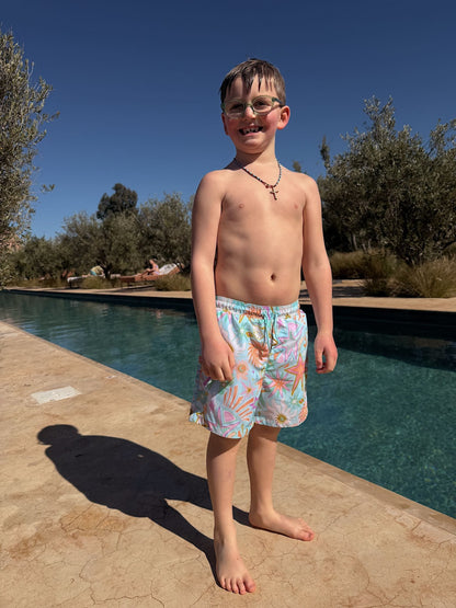 Never Fully Dressed Blue Starburst Swim Shorts image 3