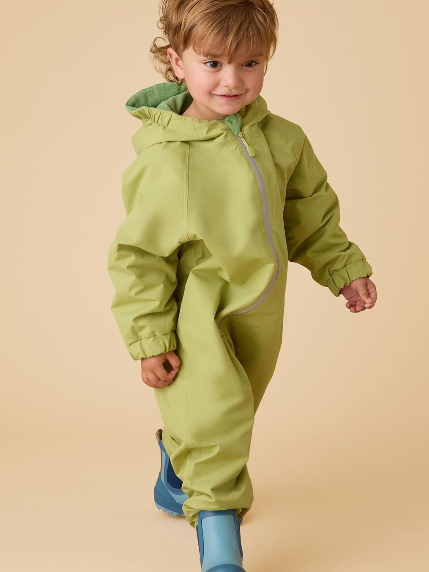 Dsiney Kidz - KIDLY by MORI Green Fleece Lined Puddlesuit image 1