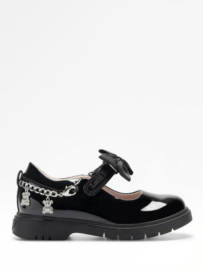 Lelli Kelly Black Teddybear Bow Mary Jane Shoes image 1