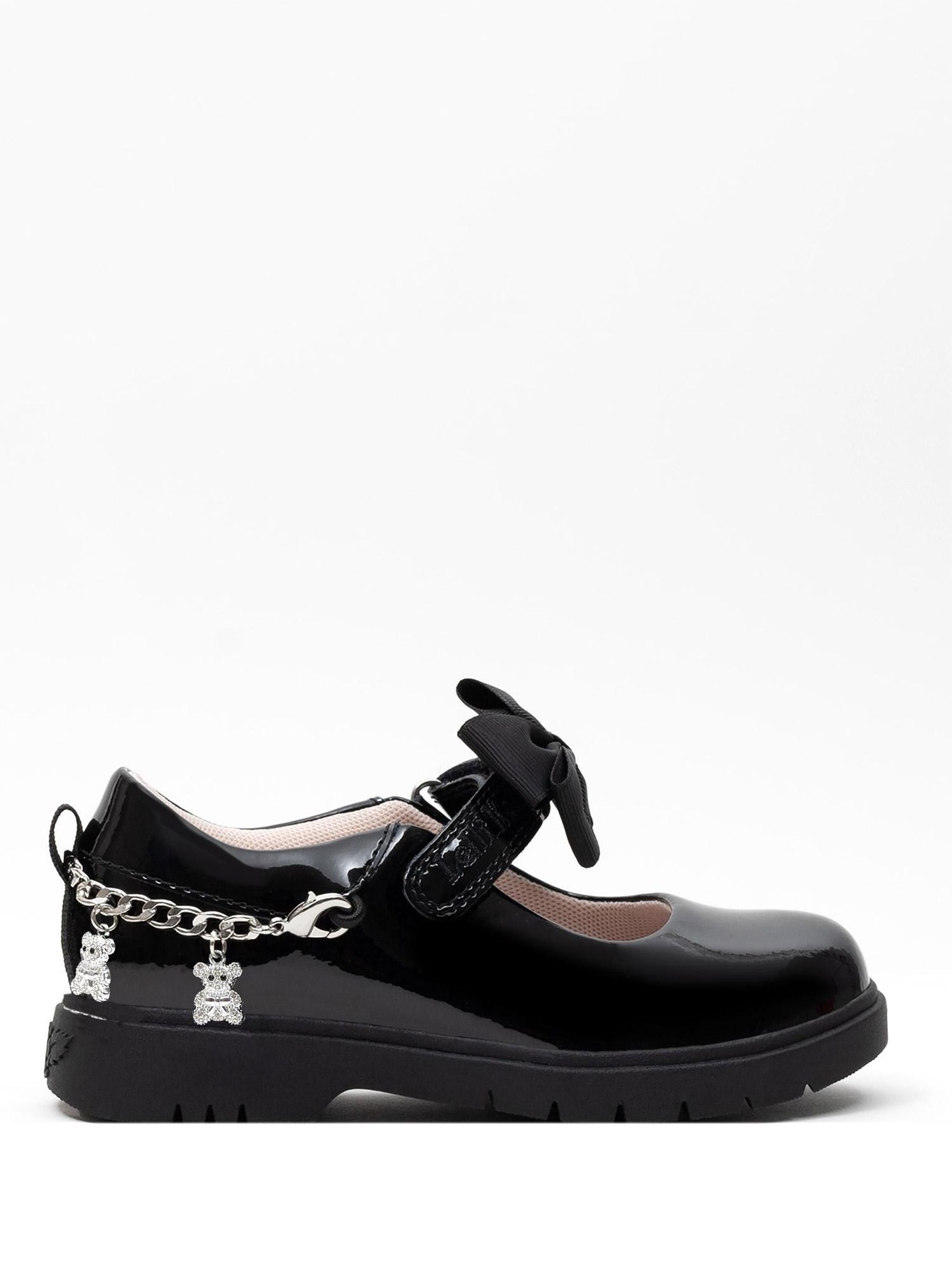 Lelli Kelly Black Teddybear Bow Mary Jane Shoes image 2