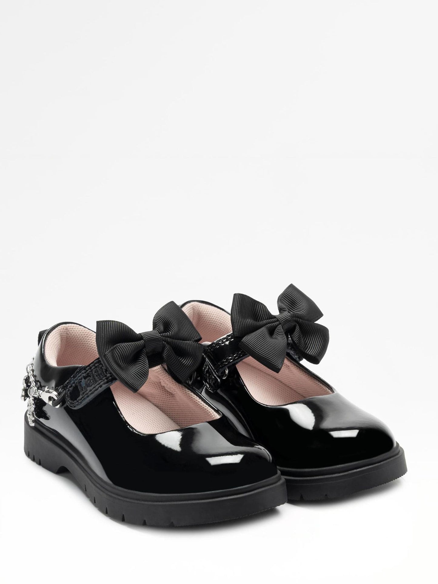 Lelli Kelly Black Teddybear Bow Mary Jane Shoes image 3