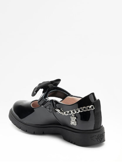 Lelli Kelly Black Teddybear Bow Mary Jane Shoes image 4