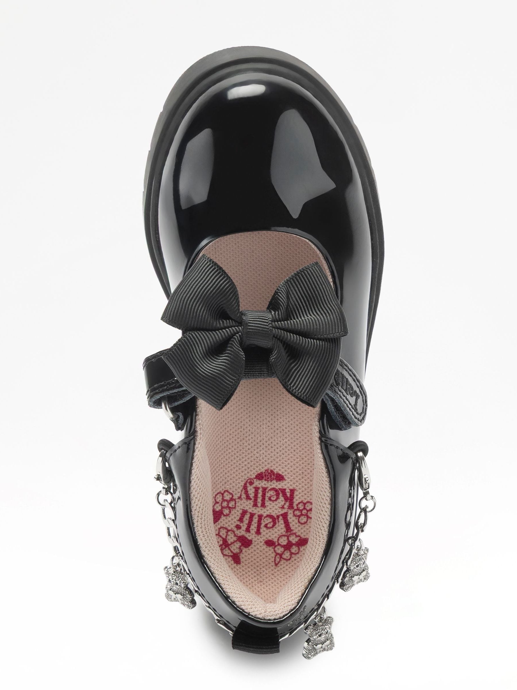 Lelli Kelly Black Teddybear Bow Mary Jane Shoes image 5