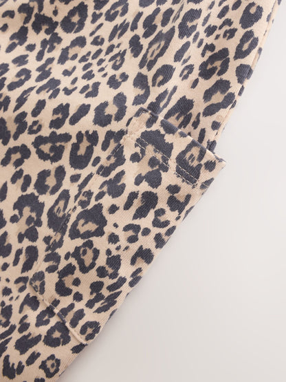 Leopard Print Baby Jersey Dungaree and Bodysuit 2 Piece Set (0mths-2yrs) image 6