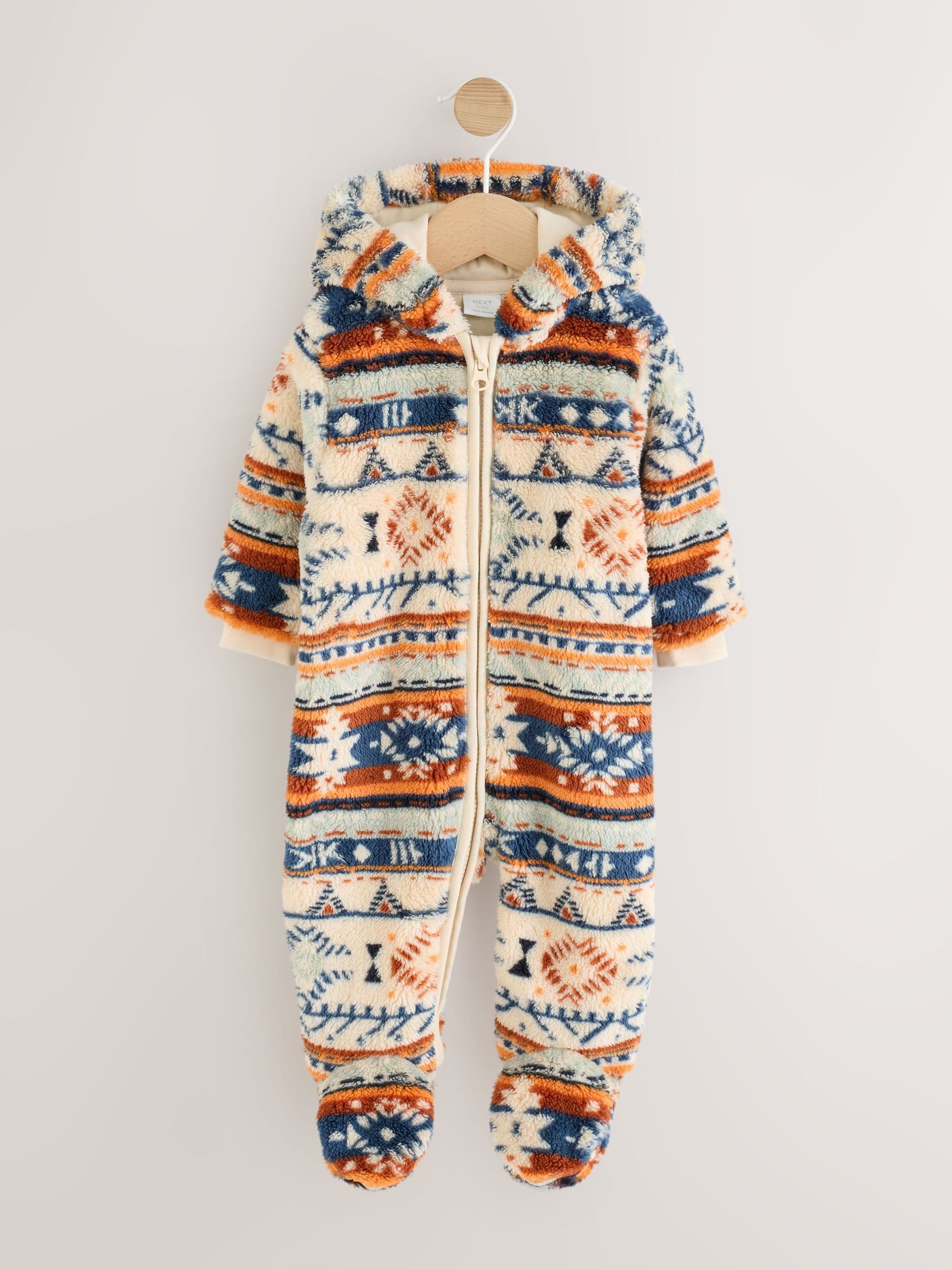 Fairisle Fleece Baby Pramsuit (0mths-2yrs) image 1