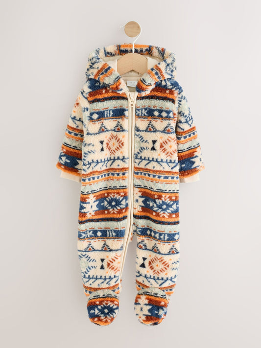 Fairisle Fleece Baby Pramsuit (0mths-2yrs) image 1