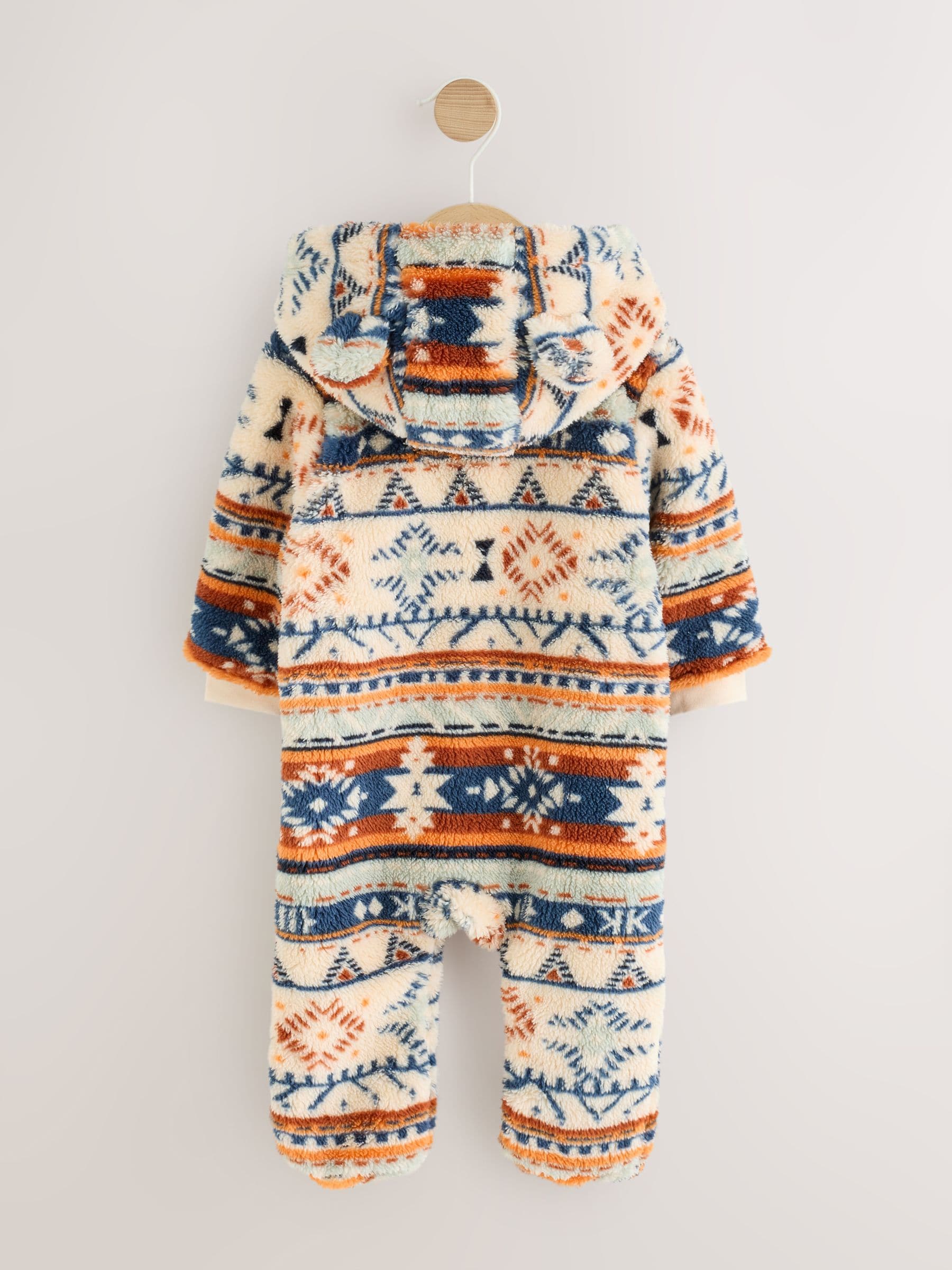 Fairisle Fleece Baby Pramsuit (0mths-2yrs) image 2