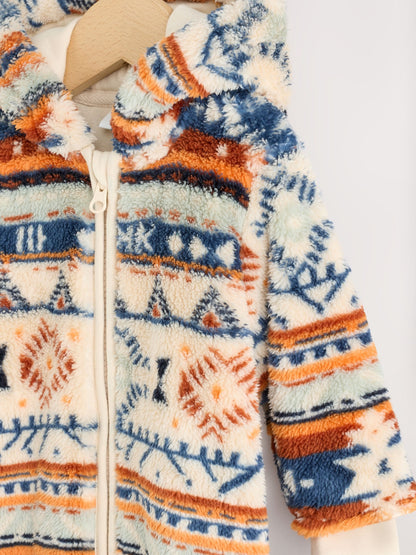 Fairisle Fleece Baby Pramsuit (0mths-2yrs) image 3