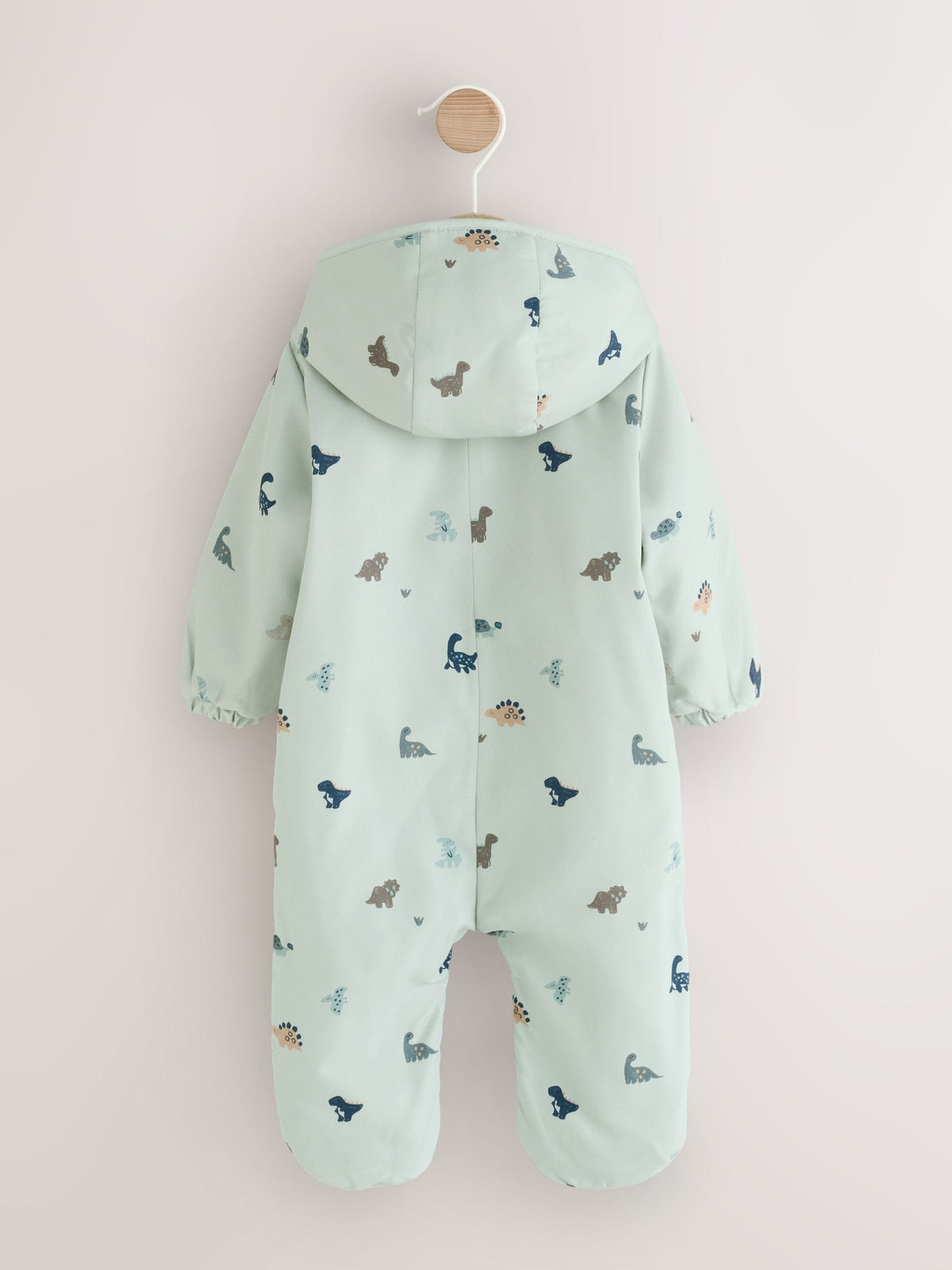 Dsiney Kidz - Green Dino Hooded Baby All-In-One (0mths-2yrs) image 2