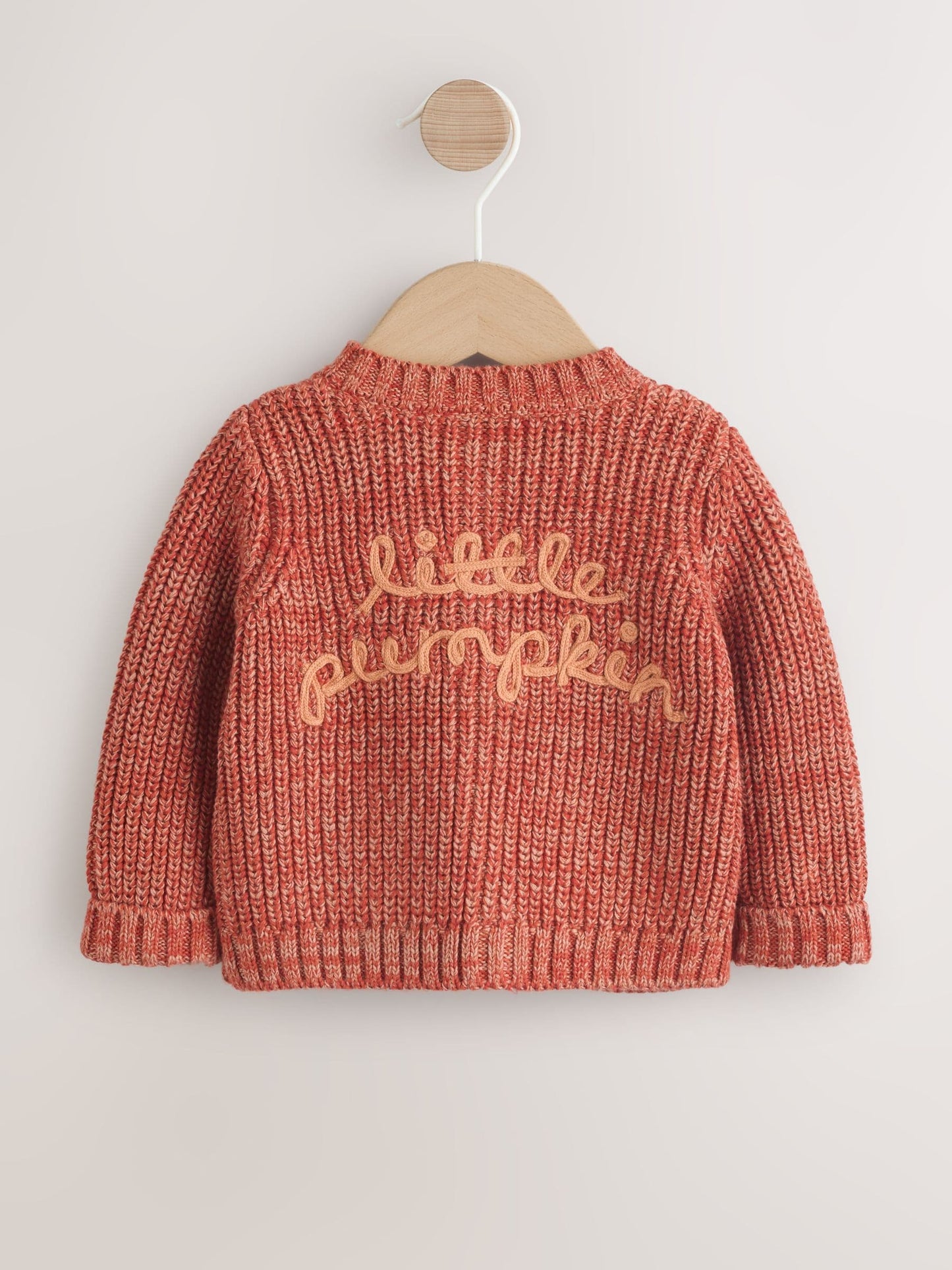 Dsiney Kidz - Orange Little Pumpkin Slogan Baby Cardigan image 5