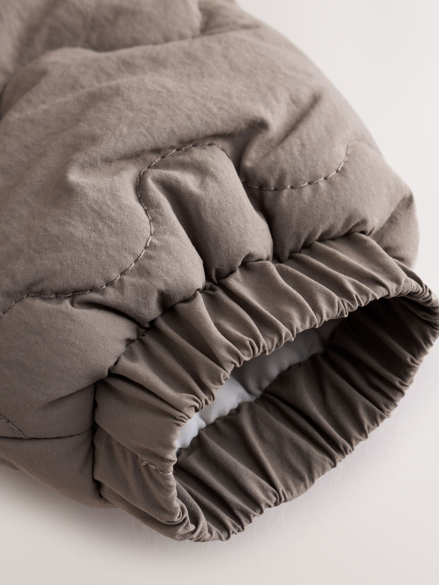 Dsiney Kidz - Neutral Brown Quilted Baby All-In-One Pramsuit image 4