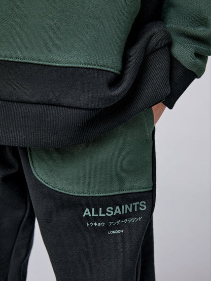 Dsiney Kidz - smALLSAINTS Black/Green Underground Oversized Younger Sweatshirt and Joggers Set image 5