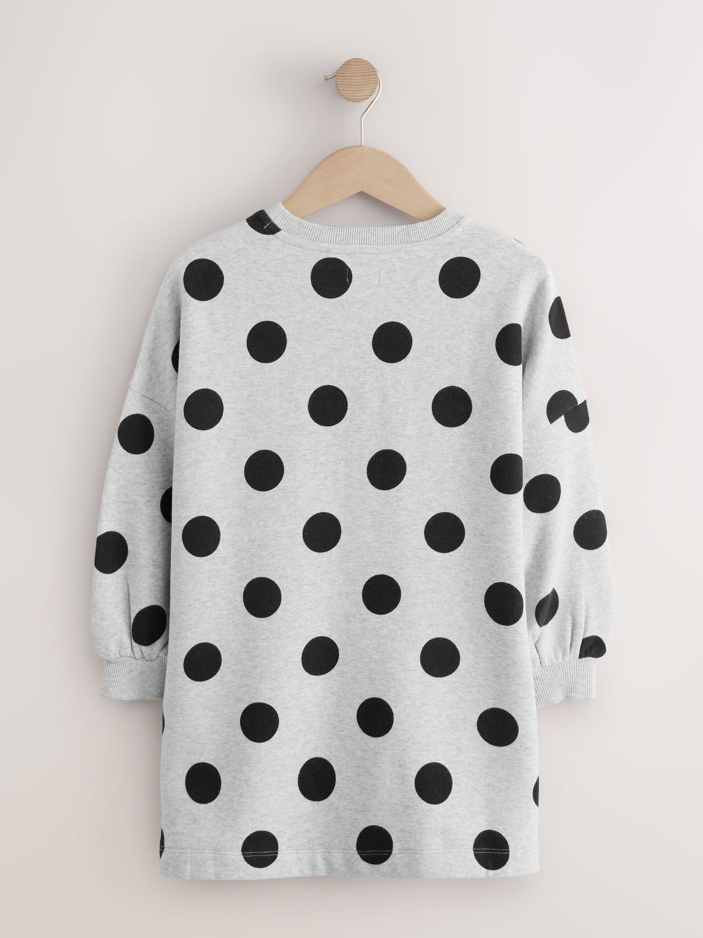 Dsiney Kidz - Grey Marl Polkadot Long Sleeve Sequin Jumper Dress (3-16yrs) image 6