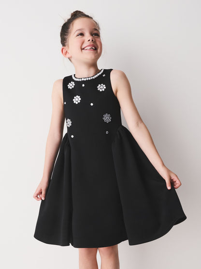 Black Diamante Black Dress (3-16yrs) - image 4