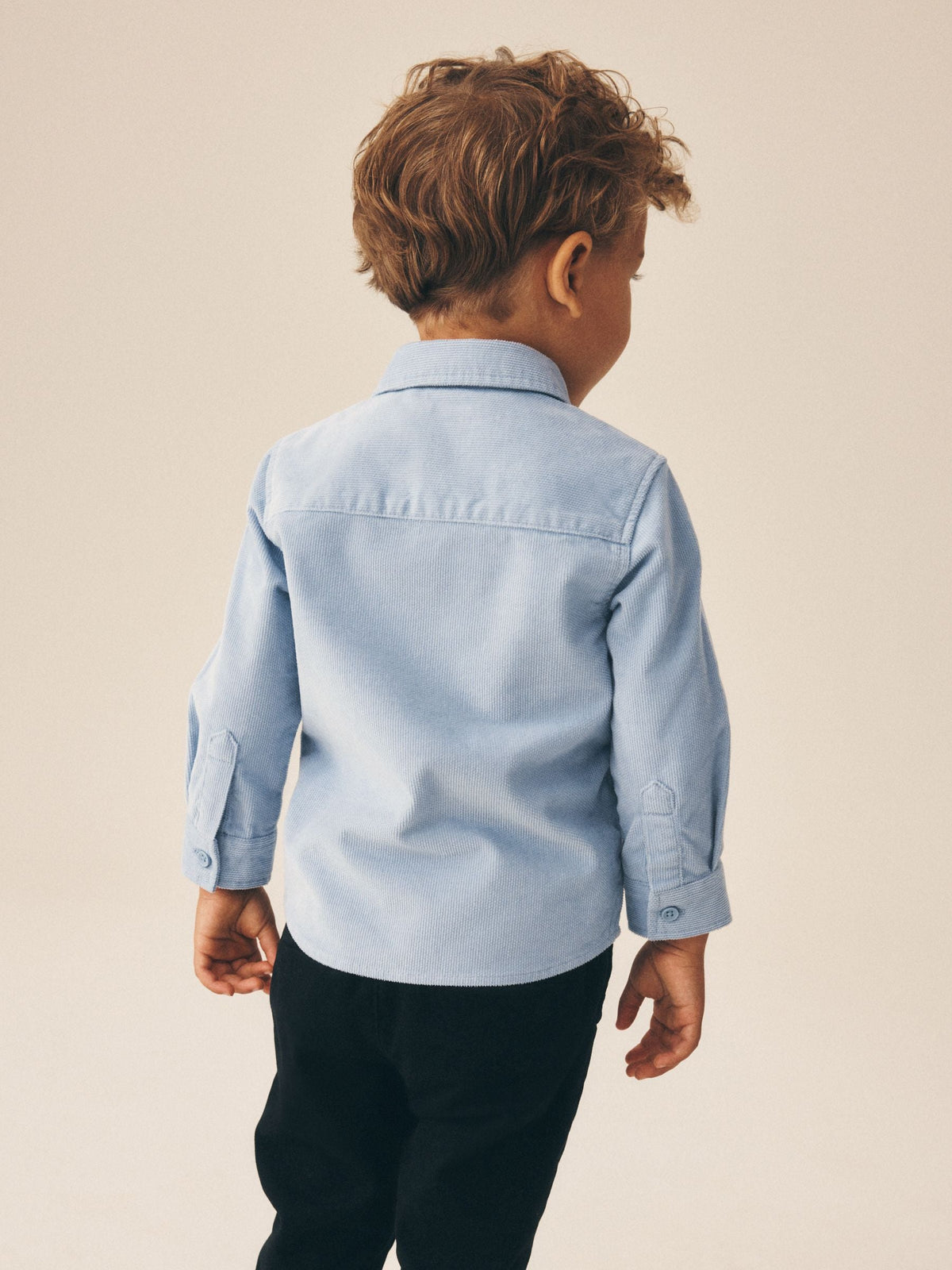 Pale Blue Long Sleeve All Over Embroidery Christmas Shirt (3mths-10yrs) - image 3