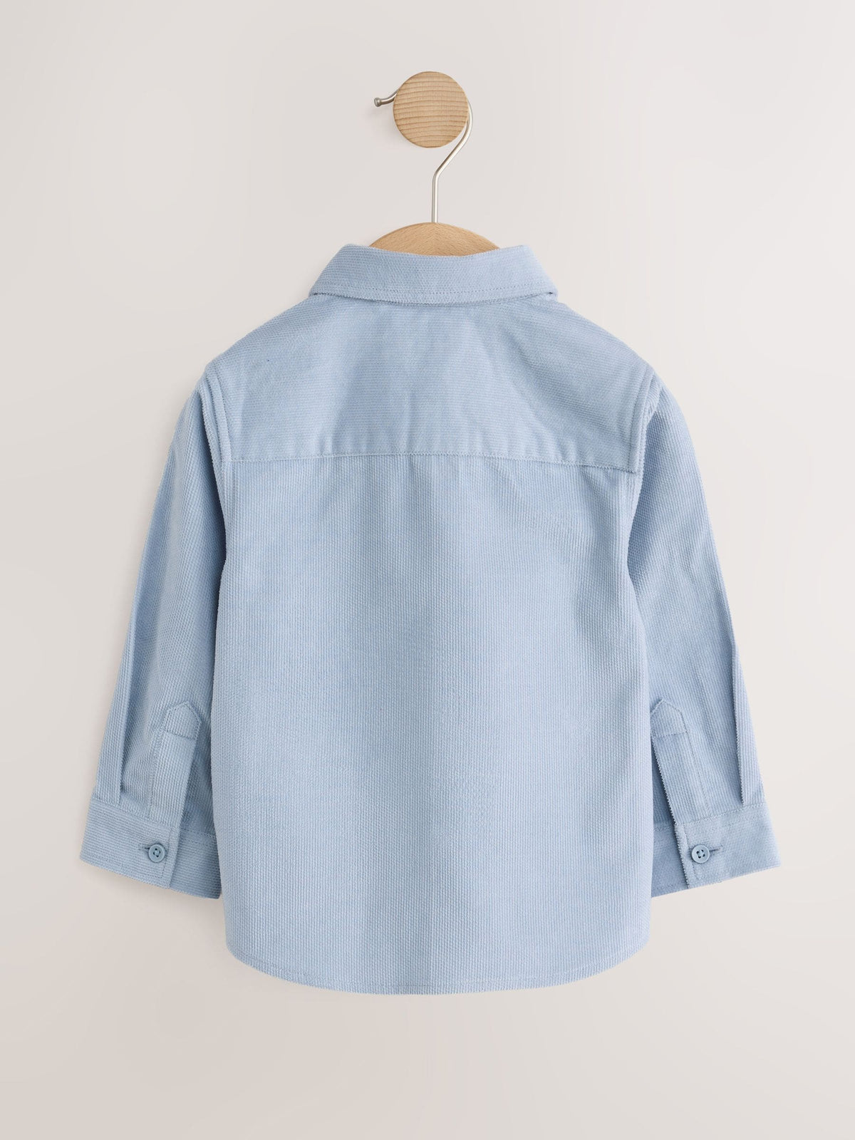 Pale Blue Long Sleeve All Over Embroidery Christmas Shirt (3mths-10yrs) - image 6