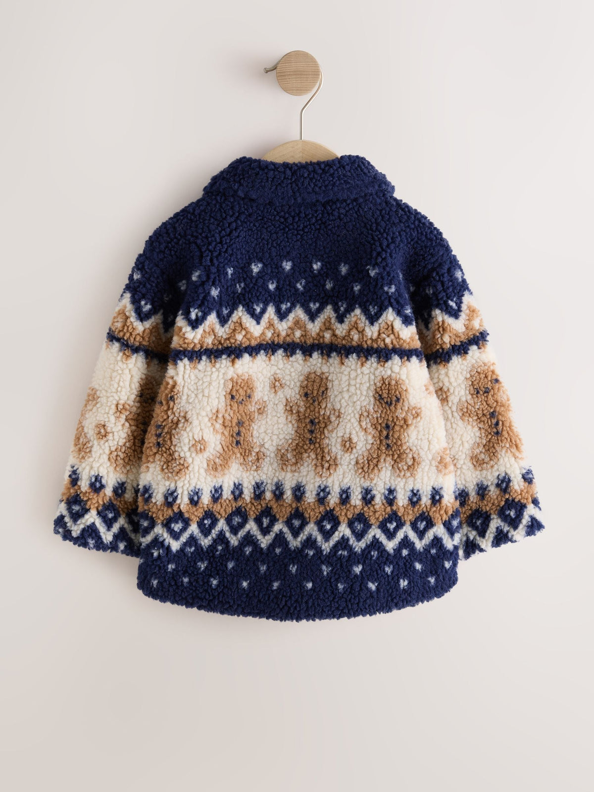 Navy Gingerbread Borg Fleece Shacket (3mths-7yrs) - image 7