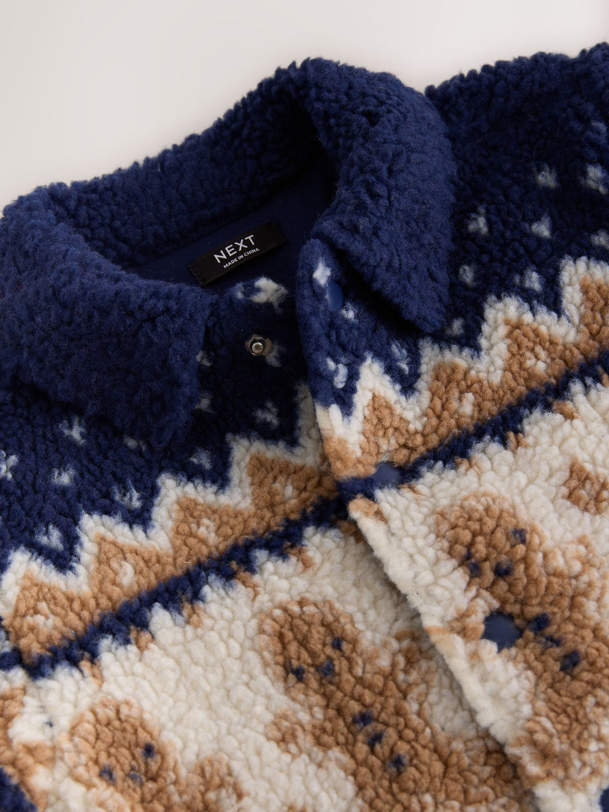 Navy Gingerbread Borg Fleece Shacket (3mths-7yrs) - image 9