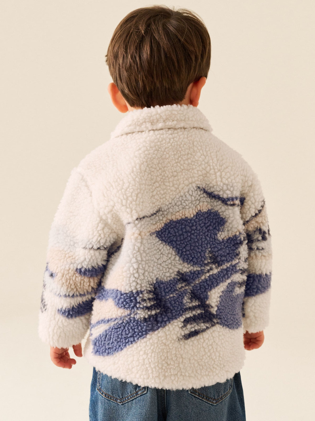 Ecru Scene Borg Fleece Shacket (3mths-7yrs) - image 3