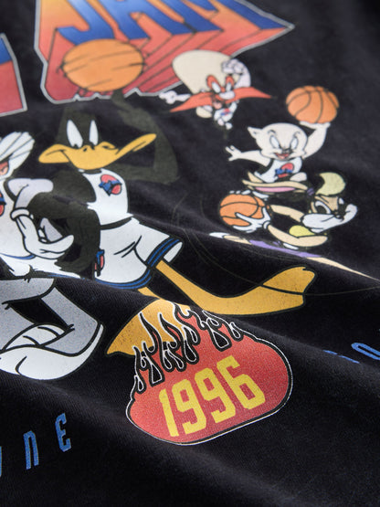Black Washed Space Jam Graphic T-Shirt (3-16yrs) - image 4