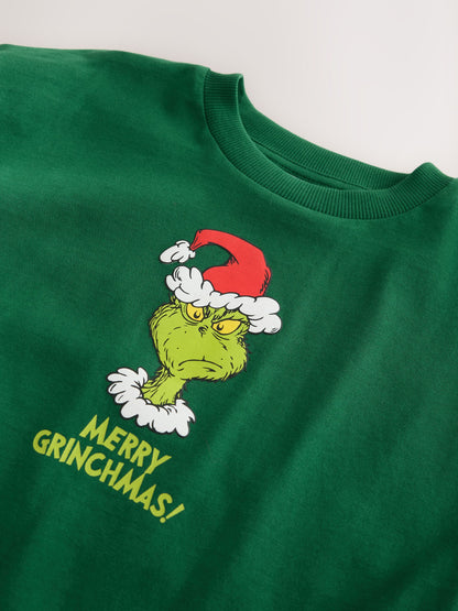 Green The Grinch Short Sleeve Christmas T-Shirt (3-16yrs) - image 4