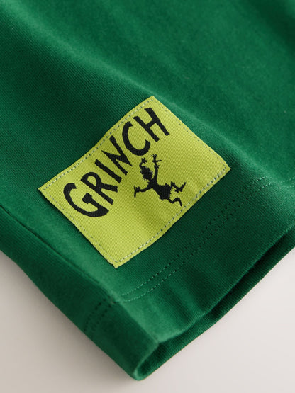 Green The Grinch Short Sleeve Christmas T-Shirt (3-16yrs) - image 5
