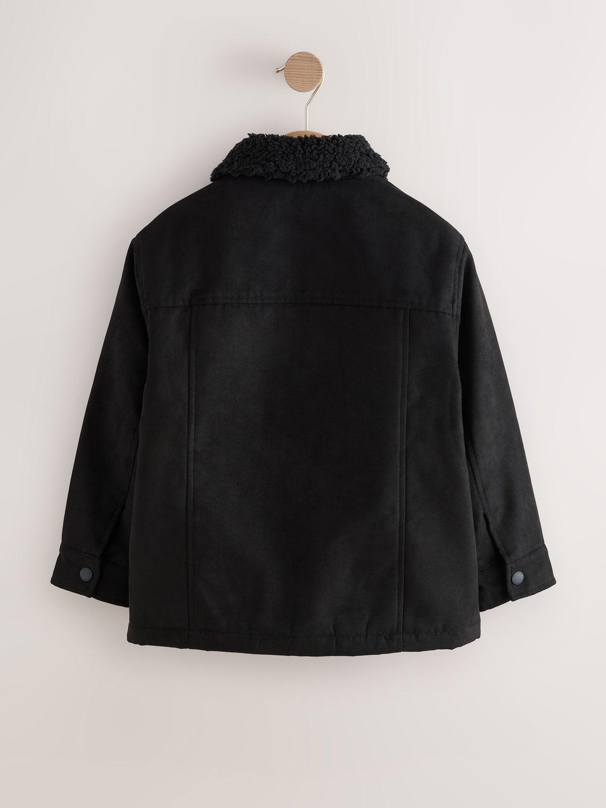 Black Borg Lined Faux Suede Shacket (3-16yrs) - image 7