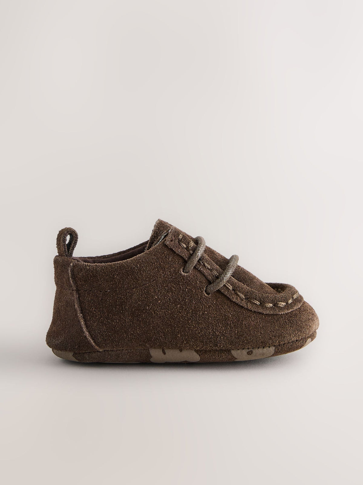 Dsiney Kidz - Chocolate Brown Baby Lace up Boots (0-2mths) image 2