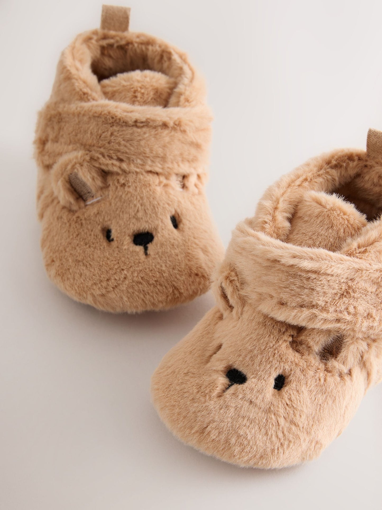 Tan Brown Bear Baby Slipper Wrap Boots (0-2mths) image 3