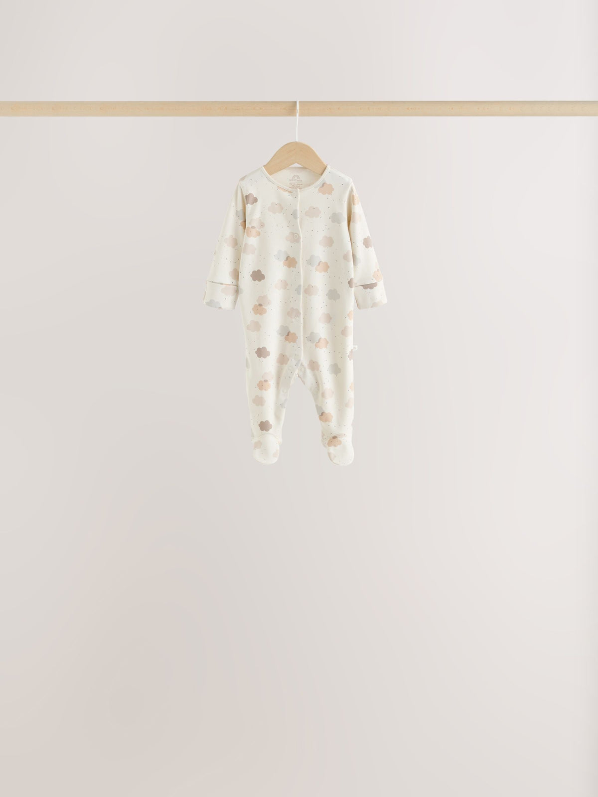 Neutral Cloud Baby Sleepsuits 7 Pack (0-2yrs) - image 3