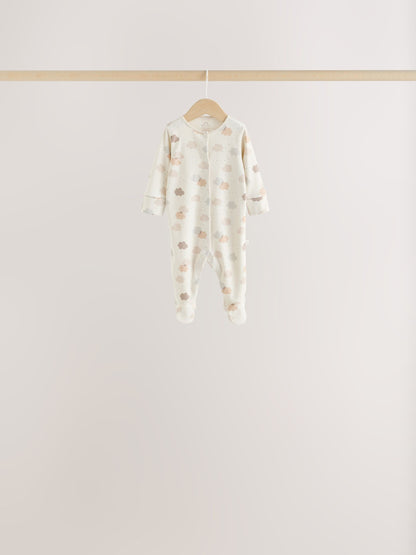 Neutral Cloud Baby Sleepsuits 7 Pack (0-2yrs) - image 3