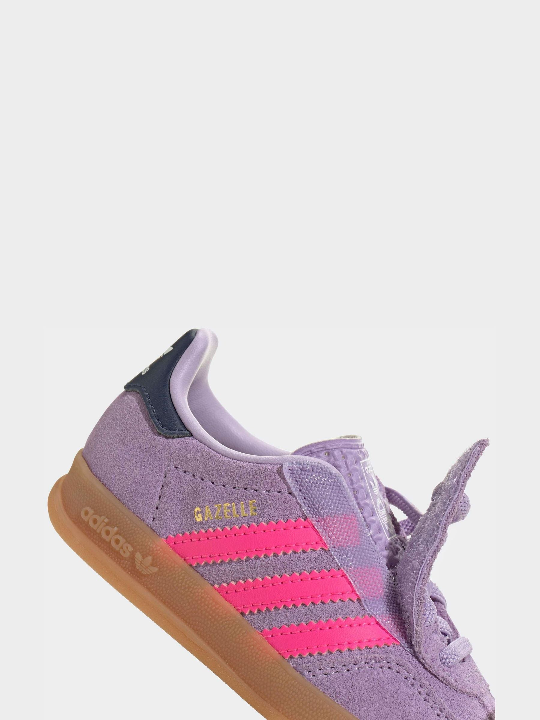 adidas Originals Pink/Purple Gazelle Indoor Trainers image 10