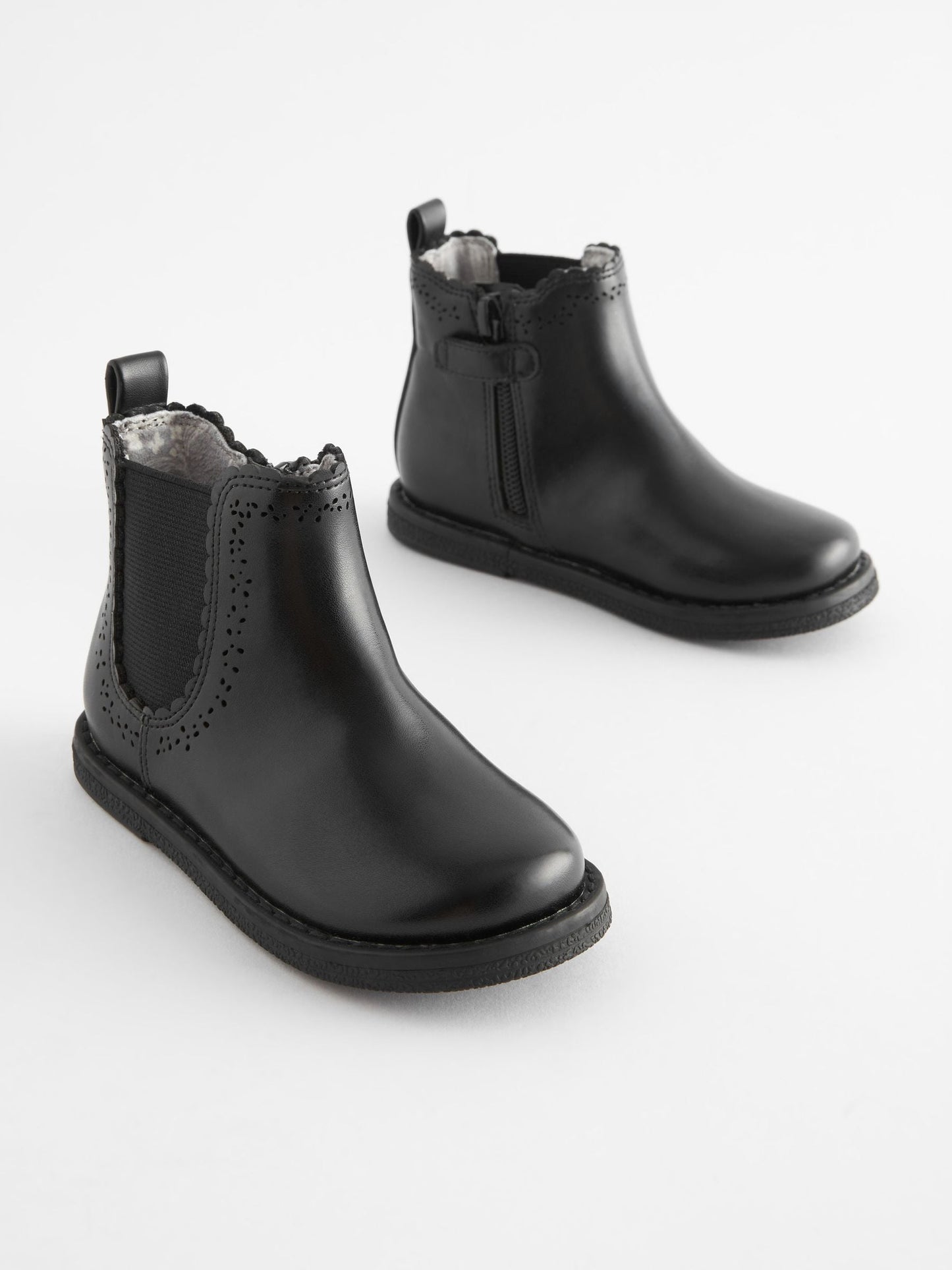 Black Wide Fit (G) Chelsea Ankle Boots image 1
