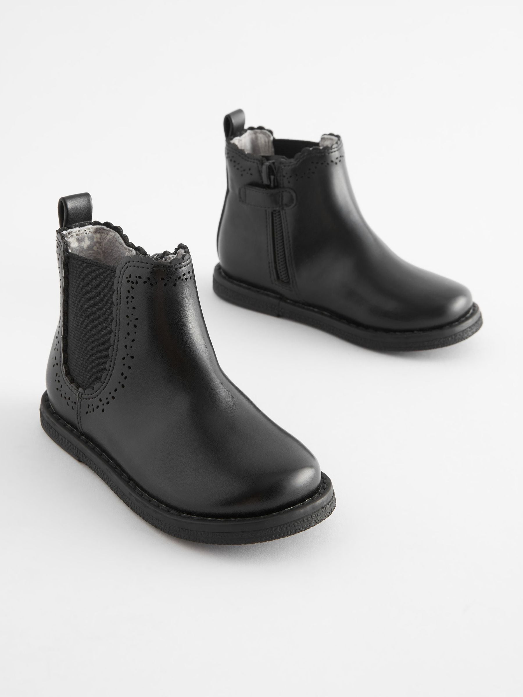 Black Wide Fit (G) Chelsea Ankle Boots image 1