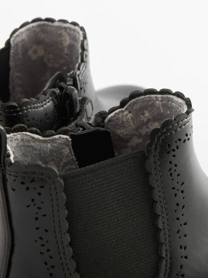 Black Wide Fit (G) Chelsea Ankle Boots image 4