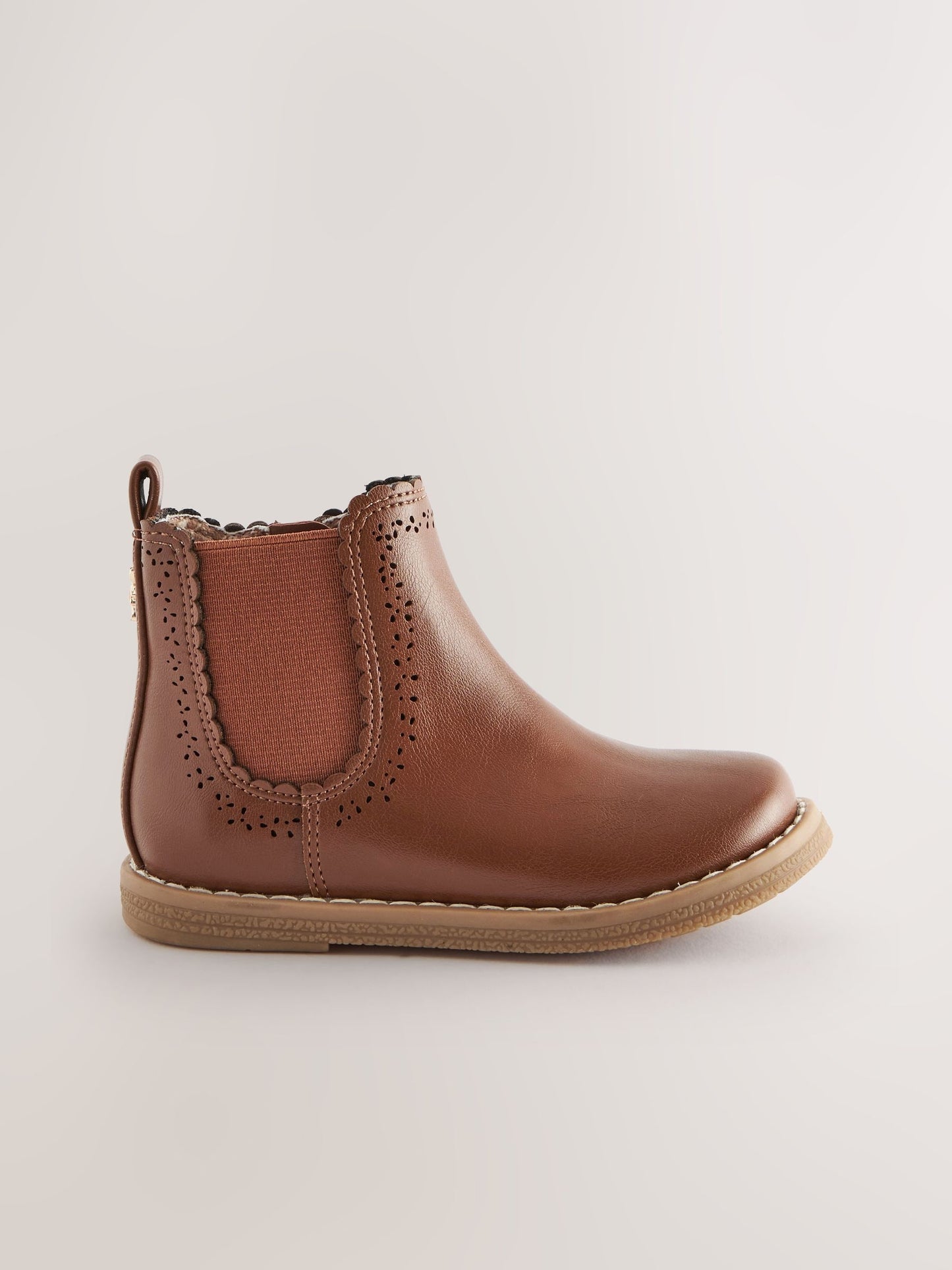 Tan Brown Wide Fit (G) Chelsea Ankle Boots image 2