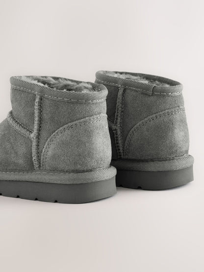 Dsiney Kidz - Grey Wide Fit (G) Water Repellent Suede Pull On Boots image 4