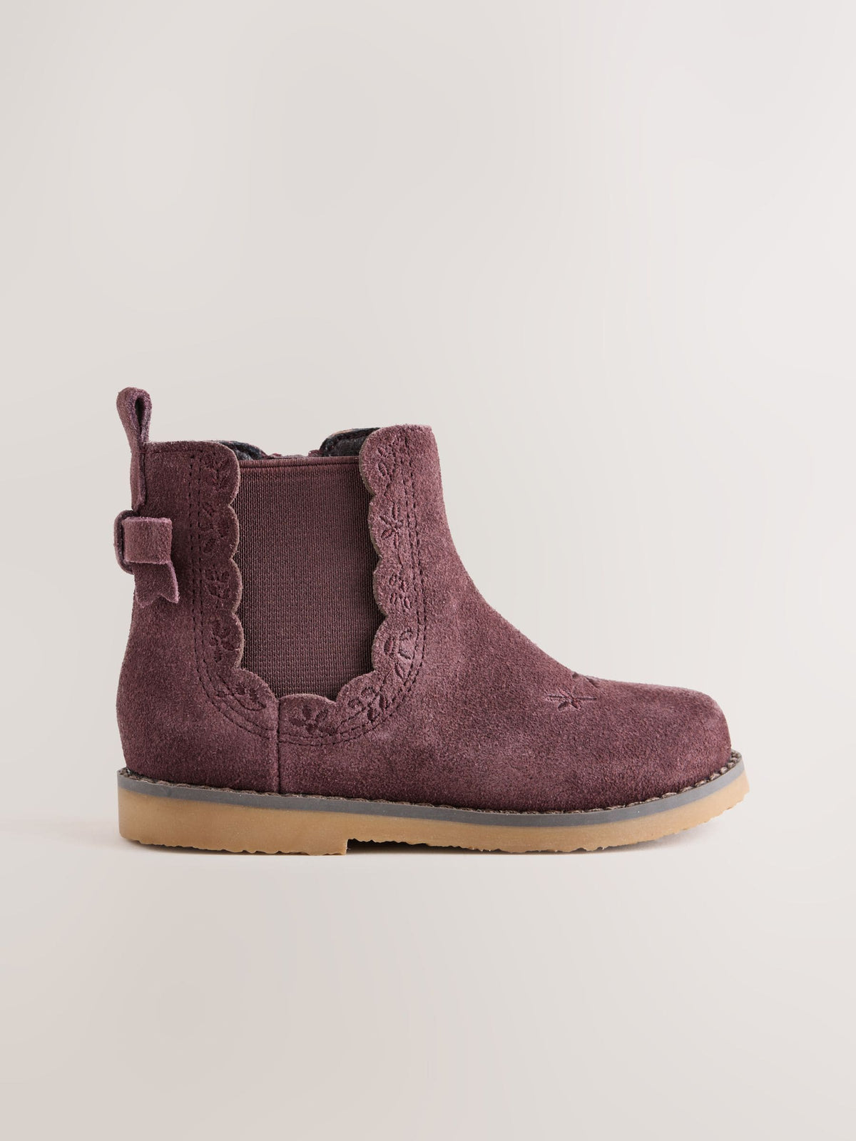 Dsiney Kidz - Brown Suede Bow Detail Chelsea Ankle Boots image 2