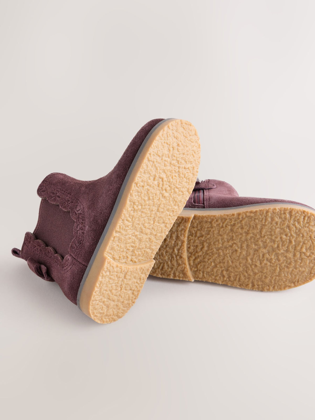 Dsiney Kidz - Brown Suede Bow Detail Chelsea Ankle Boots image 3