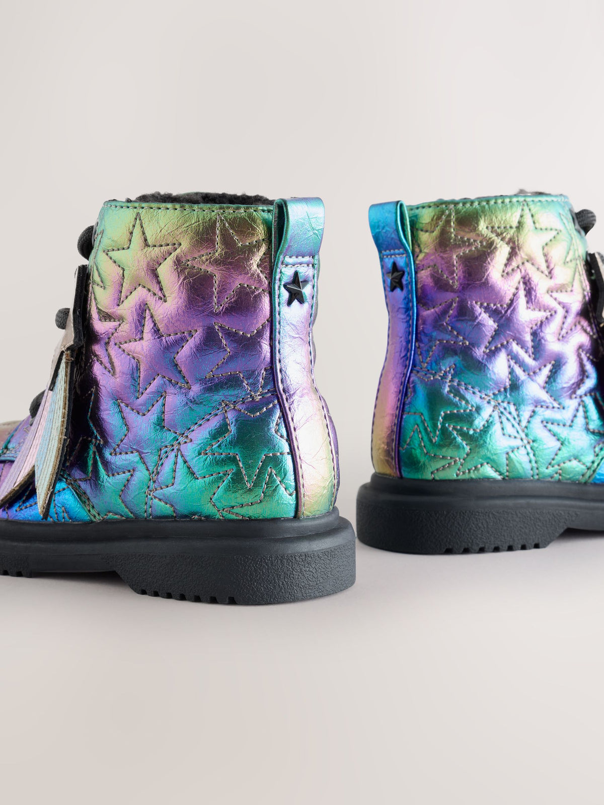 Dsiney Kidz - Multi Rainbow Wide Fit (G) Lace Up Ankle Boots image 5