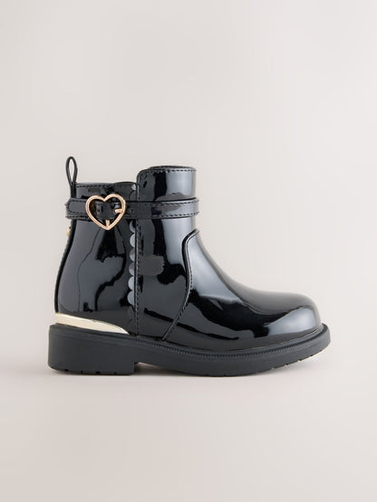 Black Patent Ankle Boots image 2