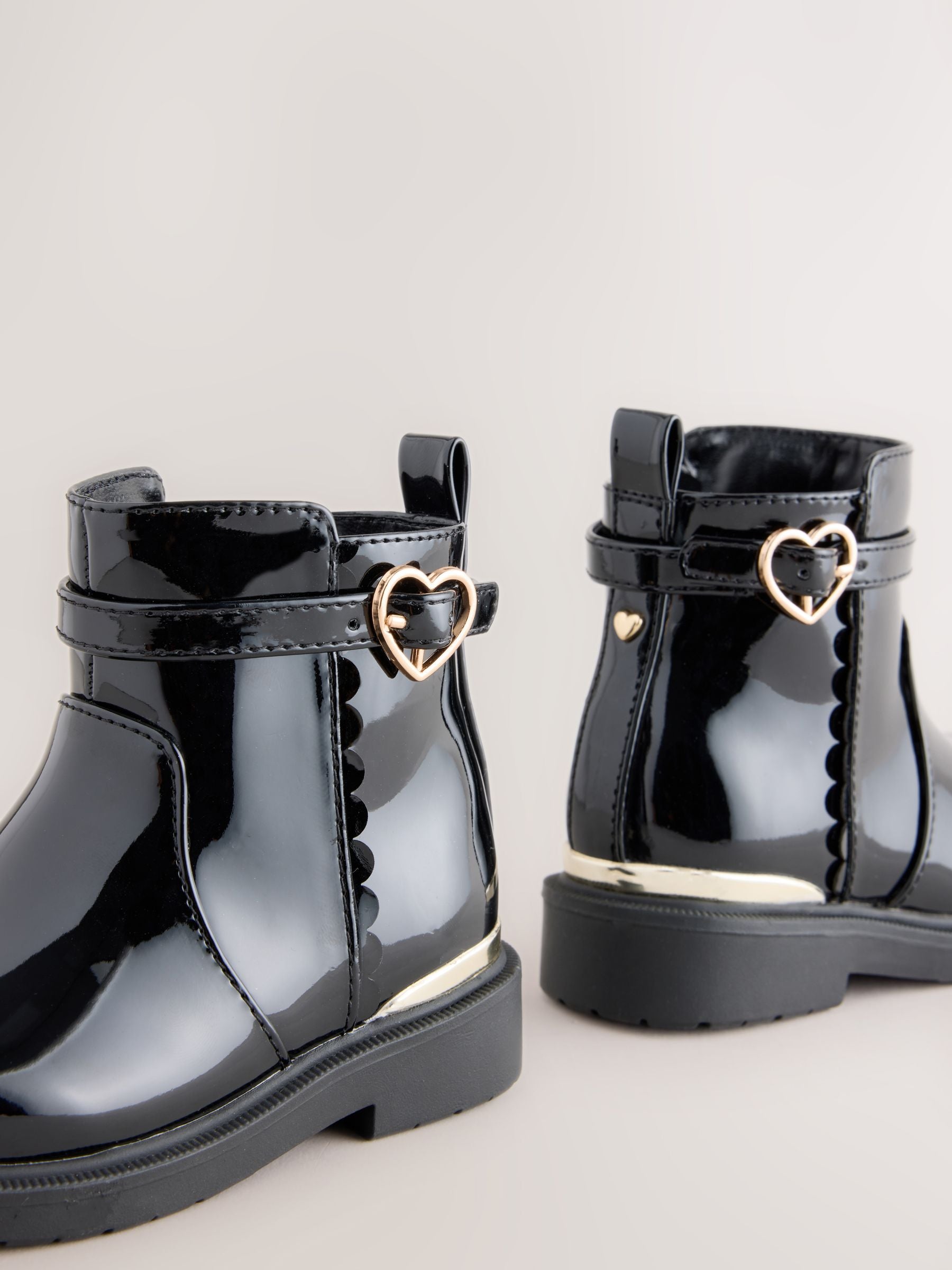 Black Patent Ankle Boots image 5