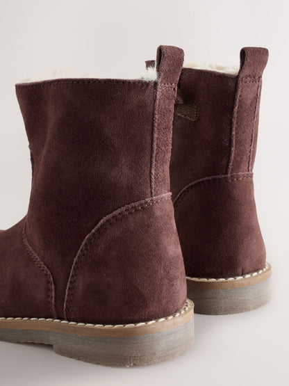 Dsiney Kidz - Chocolate Brown Standard Fit (F) Suede Tall Boots image 4