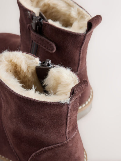 Dsiney Kidz - Chocolate Brown Standard Fit (F) Suede Tall Boots image 6