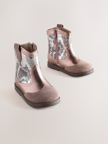 Multi Standard Fit (F) Western Ankle Boots image 1