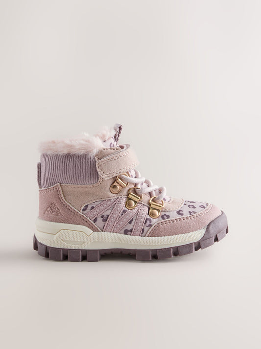 Pink Animal Touch Fastening Hiker Boots image 2