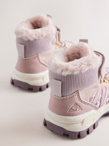 Pink Animal Touch Fastening Hiker Boots image 4